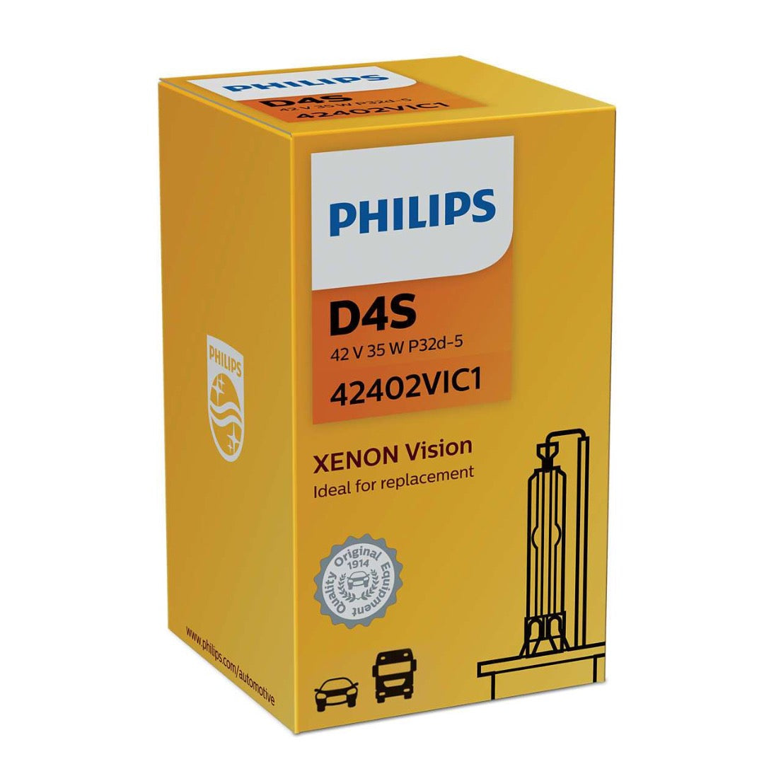 Philips Xenon Vision D4S Xenonlampe, hochwertiger OEM-Ersatz | 42402VIC1