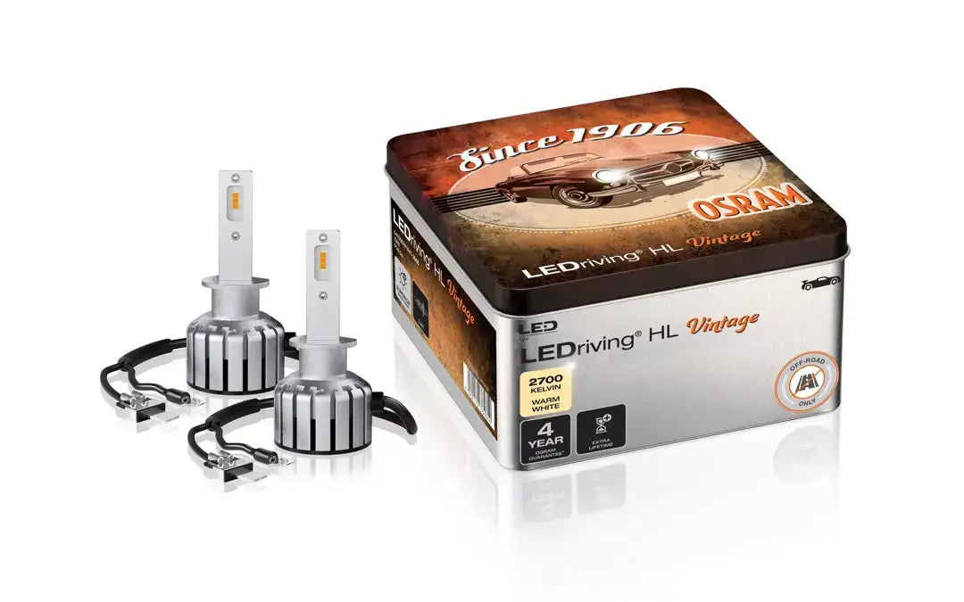 Osram LEDriving HL VINTAGE H1 Warm White LED Bulbs 2700K with Packaging