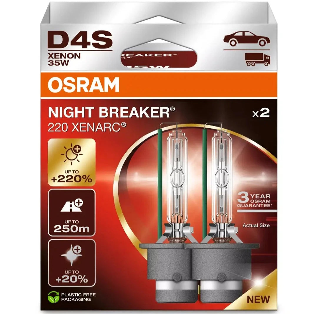 Osram Night breaker XN2 D4S 66440XN2 2 pack highest output xenon HID bulbs